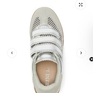 NWT Anthropologie SILENT D SEEN Sneaker in silver NWOT